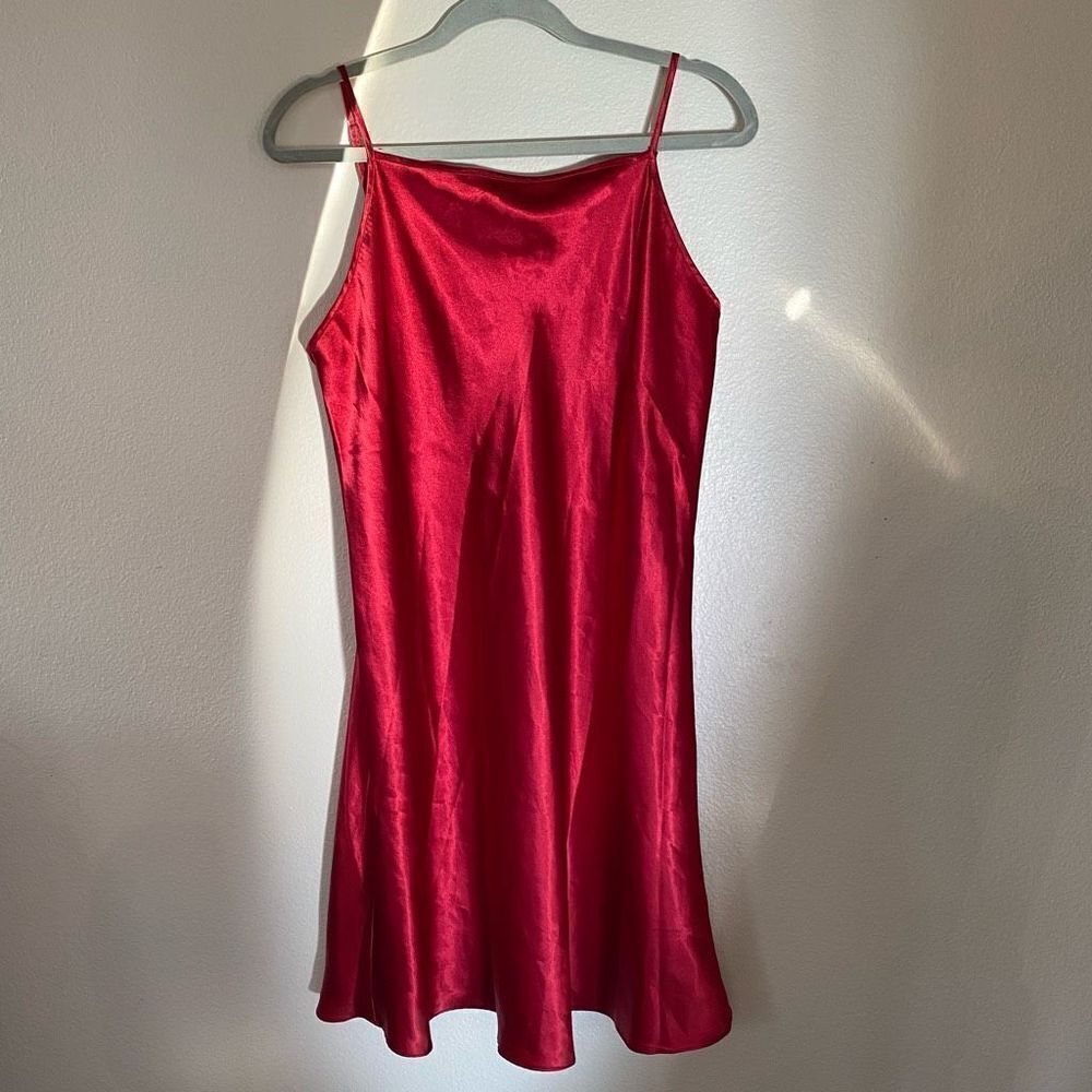 Vintage Gilligan & O’Malley Red Satin Slip